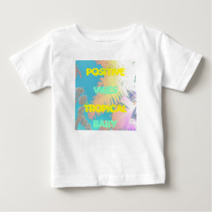 Pour Bébé Vibes positives T-shirt Tropical Baby Palm Trees