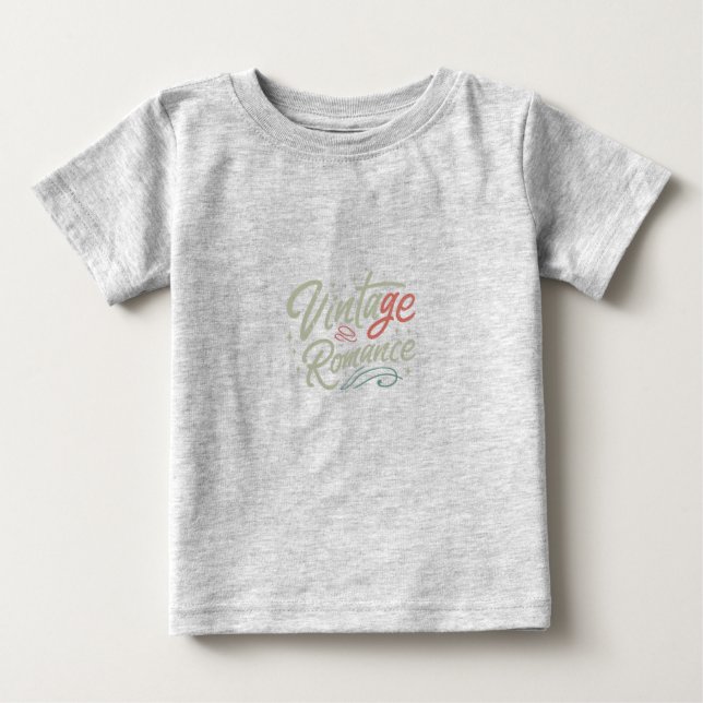 Pour Bébé Vintage Aura : T-Shirt Classic Elegance. (Devant)