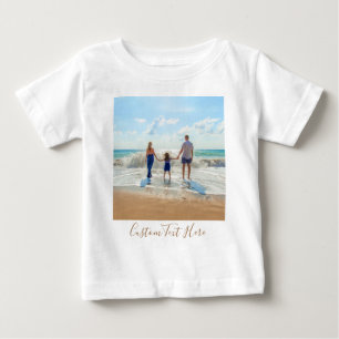 Pour Bébé Votre T-Shirt Photo Texte Personnalisé