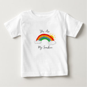 Pour Bébé Vous êtes mon t-shirt enfant arc-en-ciel ensoleill