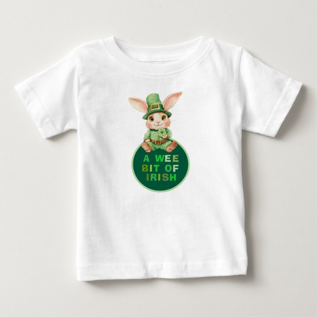 Pour Bébé Wee Bit of Irish avec bub bun T-Shirt (Devant)