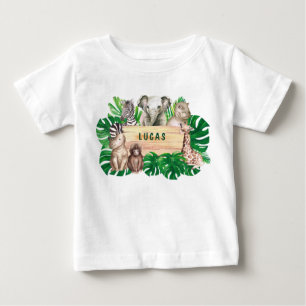 Pour Bébé Wild One 1er anniversaire Jungle Baby T-shirt