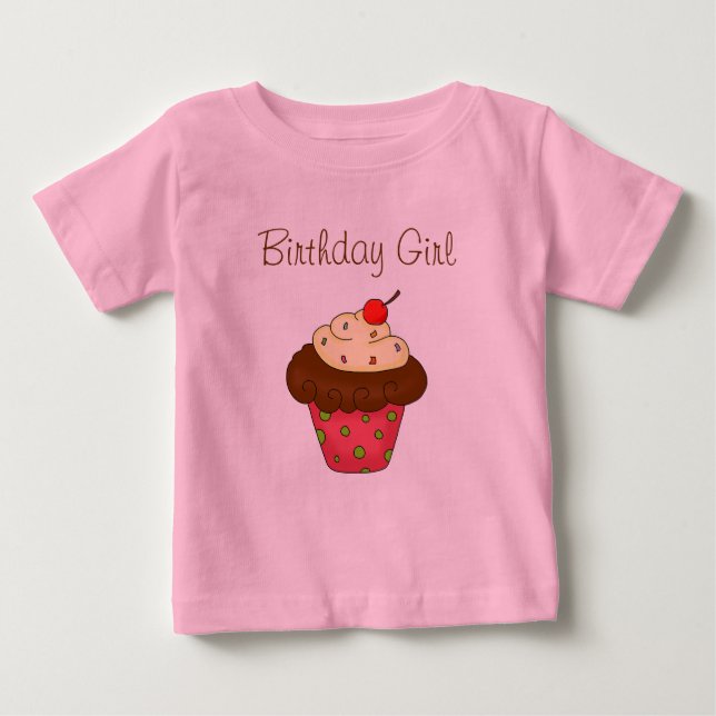 Pour Bébé "Zazzle Design Award" T-shirt cupcake d'anniversai (Devant)