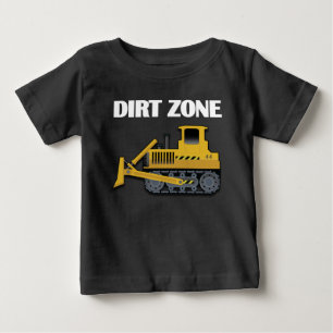 Pour Bébé Zone de saleté (bouteur) -  fin de T-shirt du