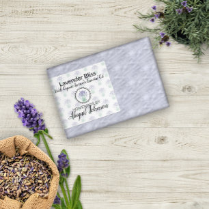 Pour Bocaux artisanal   Savon de lavande maison   Étiquette d'