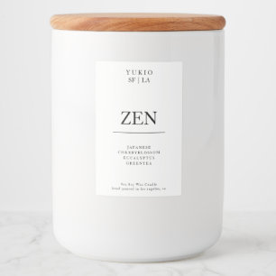 Pour Bocaux Bougie Étiquette Minimaliste Strong Simple Soy Wax