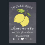 Pour Bocaux Chalkboard Look Limoncello Petit Étiquette bouteil<br><div class="desc">Offrez le cadeau de Limoncello fait maison. Un citron dessiné sur un arrière - plan d'image de tableau noir. Personnalisé avec le nom du fabricant Customise la police et le texte de la craie à l'ancienne. Utilisez le étiquette étanche et résistant aux rayures pour mini-bouteilles. Un look chic et branché,...</div>