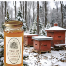 Chou Vintage Oval Skep Avec Étiquette alimentaire 