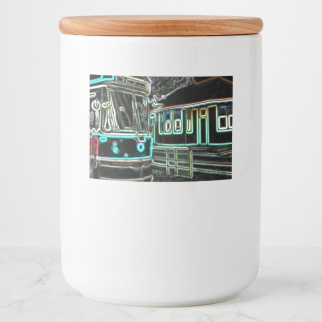 Pour Bocaux CLRV Neon à l'ensemble Étiquette de contenants ali (Devant)