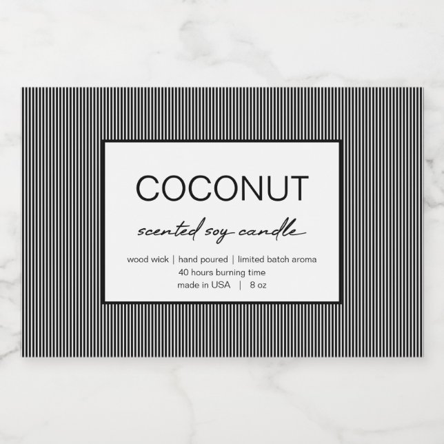 Pour Bocaux Conception de la ligne de Étiquette de produit de  (Étiquettes simples)