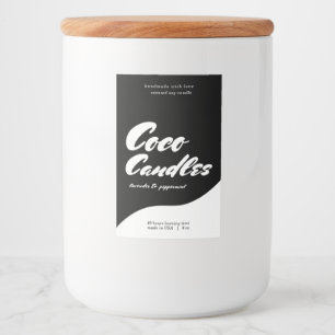 Pour Bocaux Design Étiquette moderne aux bougies