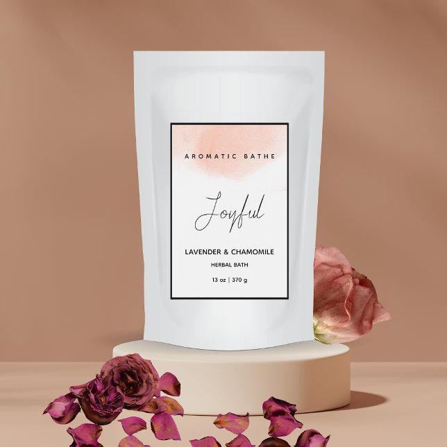 Pour Bocaux Élégant Étiquette de bain à base de plantes (Créateur téléchargé)