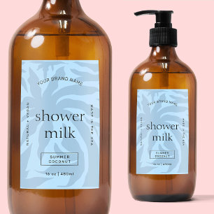 Pour Bocaux Élégant Étiquette imperméable au shampooing bleu c