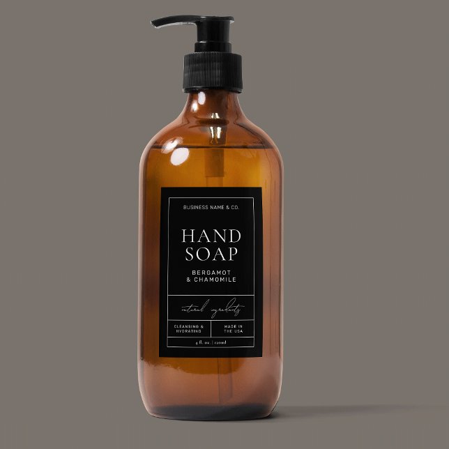 Pour Bocaux Étiquette Apothecaire moderne Soap Corps étanche (Waterproof modern rectangle product label, perfect for liquid soap, lotion and bath wash and more!)