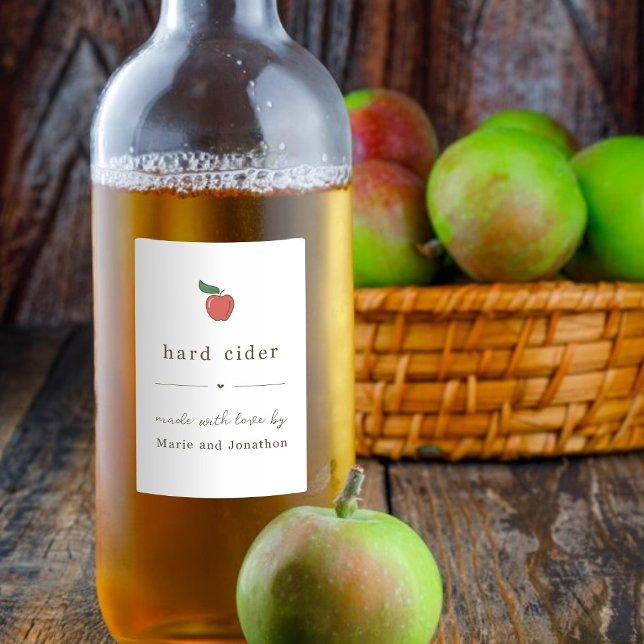 Pour Bocaux Étiquette cadeau de cidre dur fait maison (Créateur téléchargé)
