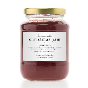 Pour Bocaux Étiquette cadeau de confiture de Noël fait maison