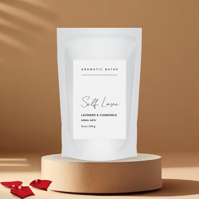 Pour Bocaux Étiquette de bain minimal à base de plantes (Créateur téléchargé)