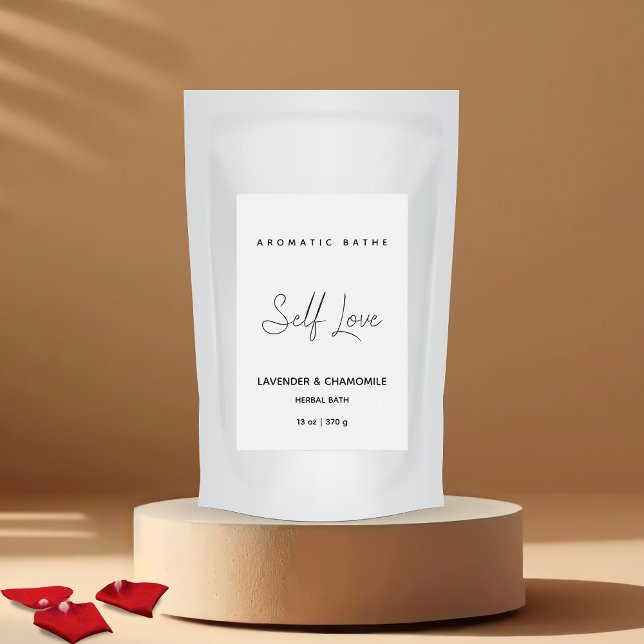 Pour Bocaux Étiquette de bain minimal à base de plantes (Créateur téléchargé)