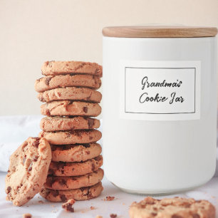 Pour Bocaux Étiquette de biscuits personnalisé, bocal de biscu