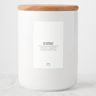 Pour Bocaux Étiquette de bougie minimaliste Élégant cadeau noi