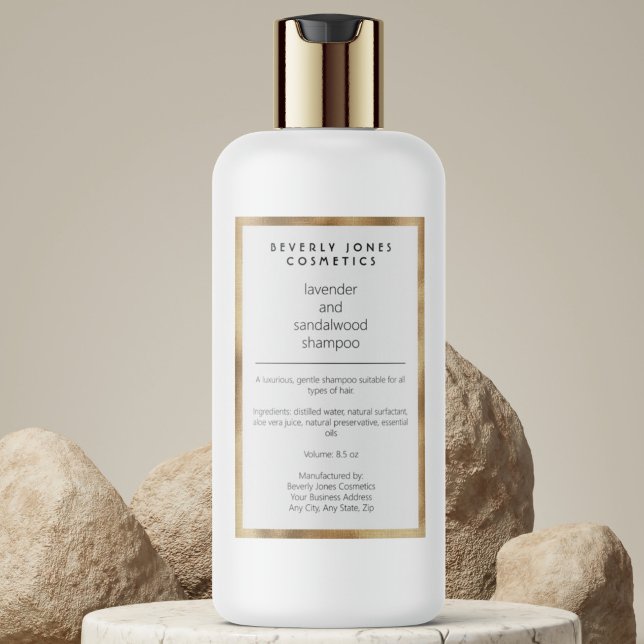 Pour Bocaux Étiquette de bouteille de shampooing imperméable b (Créateur téléchargé)