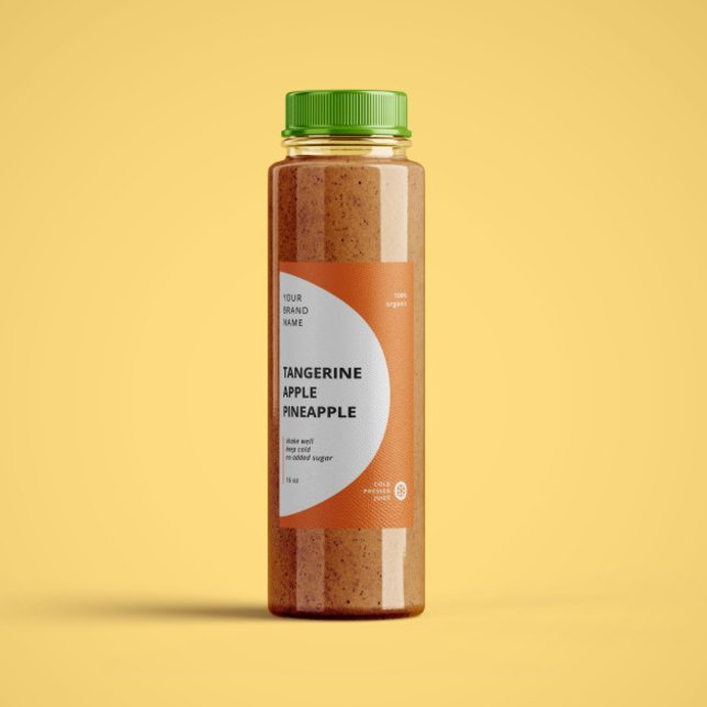 Pour Bocaux Étiquette de bouteilles de jus de smoothie minimal (Créateur téléchargé)