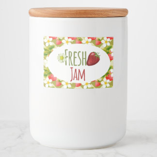 Pour Bocaux Étiquette de canne de confiture de fraises