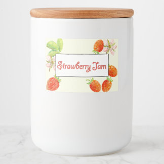 Pour Bocaux Étiquette de canne de confiture de fraises