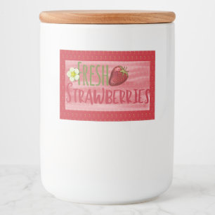 Pour Bocaux Étiquette de canne de confiture de fraises