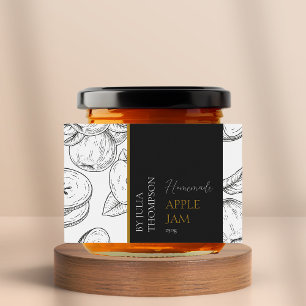 Pour Bocaux Étiquette de confiture Apple maison moderne