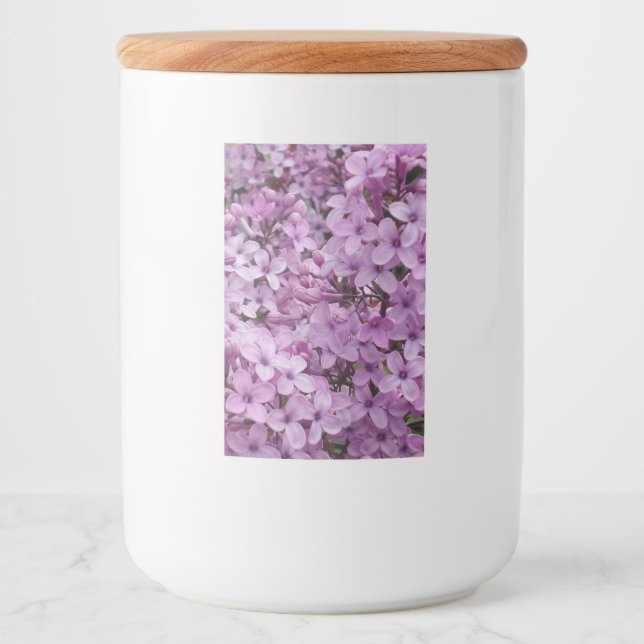 Pour Bocaux Étiquette de conteneur d'alimentation de fleurs ro (Devant)