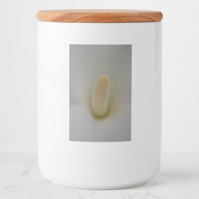 Pour Bocaux Étiquette de conteneur de fleur de Magnolia (Devant)