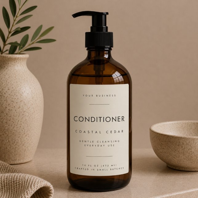 Pour Bocaux Étiquette de marque commerciale d'après-shampooing (Créateur téléchargé)