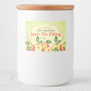 Pour Bocaux Étiquette de mise en boîte de compote de pommes