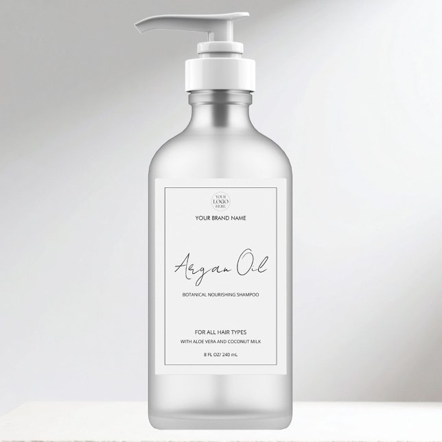 Pour Bocaux Étiquette de produit de bouteille avant logo d'ent (Créateur téléchargé)