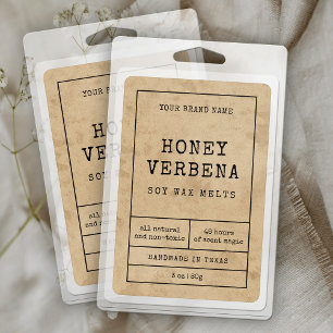 Pour Bocaux Étiquette de produit étanche à la cire Vintage rus