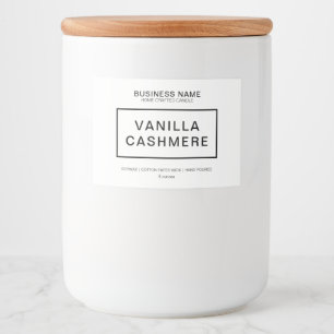 Pour Bocaux Étiquette de produits de bougie moderne