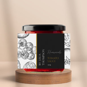 Pour Bocaux Étiquette de sauce tomate maison moderne