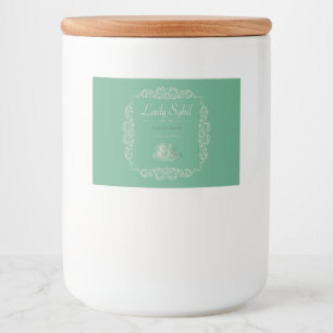 Pour Bocaux étiquette de thé vert personnalisé vintage