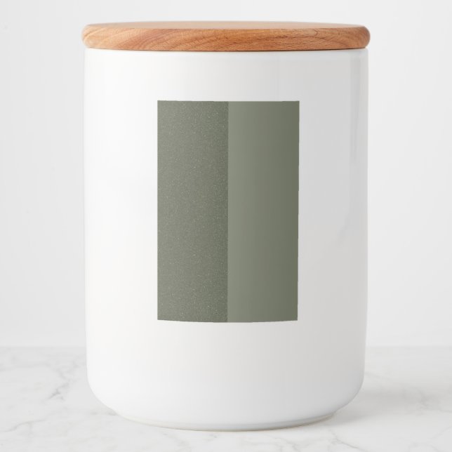 Pour Bocaux Étiquette double texture Moss Green - Personnalisa (Devant)