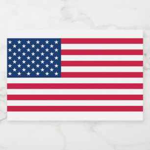 Pour Bocaux Étiquette du drapeau américain - USA - Patriotique