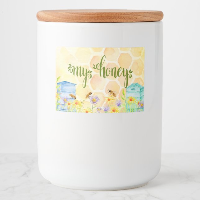 Pour Bocaux Étiquette Honey Canning (Devant)