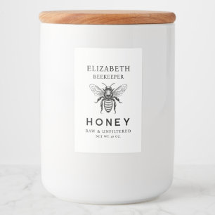 Pour Bocaux Étiquette miel avec abeille miel