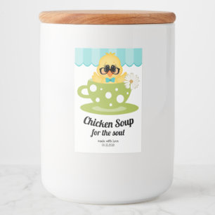 Pour Bocaux Étiquette mignon de tasse faite maison de potage