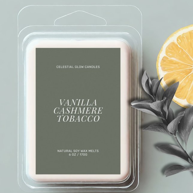Pour Bocaux Étiquette minimal de fusion de cire moderne (Créateur téléchargé)