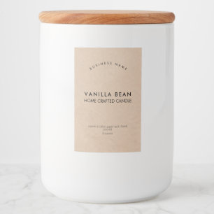 Pour Bocaux Étiquette minimaliste Rustique Kraft
