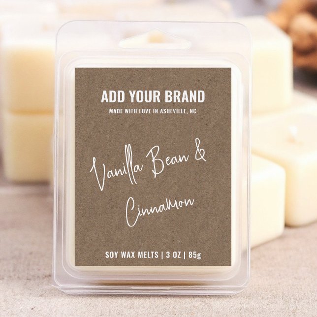 Pour Bocaux Étiquette moderne de 3 x 2 pouces Kraft papier à c (Créateur téléchargé)