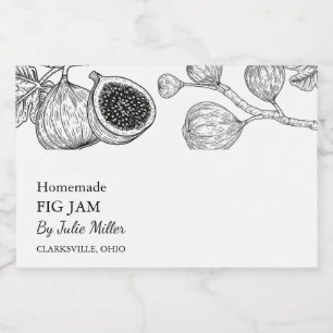 Pour Bocaux Étiquette simple de jambe noir et blanc