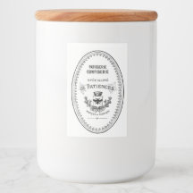 Étiquette vintage de la pâtisserie française