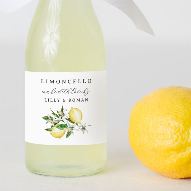 Pour Bocaux Fabriqué avec Love Limoncello Étiquette bouteille (Créateur téléchargé)